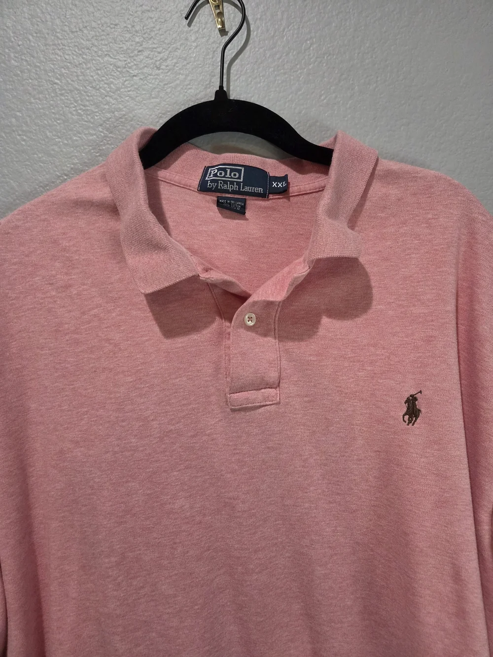 Polo by Ralph Lauren Men's Pink Classic Polo Shirt XXL